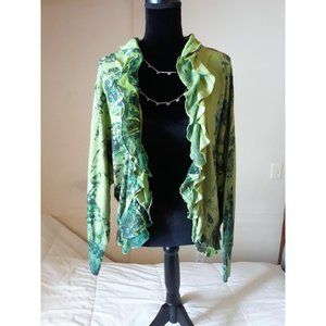 Feminine and Frilly New Directions Spring Jacket XL
